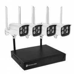 Set de camere wireless WiFi Secutek SHT-TK4045 - 4x 5MP camera, NVR