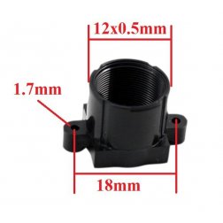 Attacco per lente M12x0.5 ABS (18mm di larghezza)