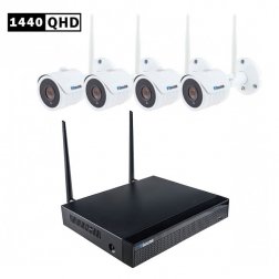 WiFi kamerový systém Secutek WIFI3604D1S400 - 4x4Mpix kamera, NVR