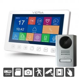 Videotelefon Veria 7076B+229, 110°, DVR funkce, 7" LCD, noční vidění