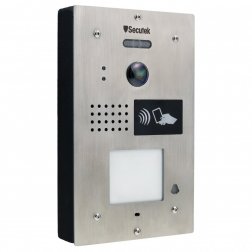 Sonerie video metalica Secutek PL111K-1 cu cititor RFID