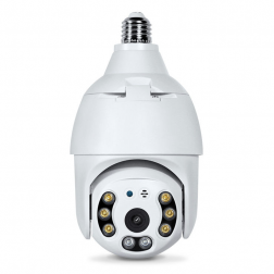 360° PTZ WiFi IP-Kamera CH015-T in die Glühbirne-Halterung