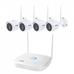 WiFi kamerový systém Secutek SLG-WIFI2108PGE4FE200 - 4x2Mpix kamera, NVR
