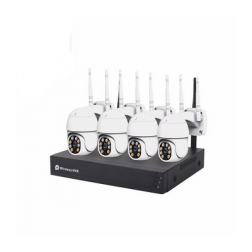 Bezdrátový HD kamerový set TK-40Q2 - 4x2Mpix otočná IP kamera, NVR