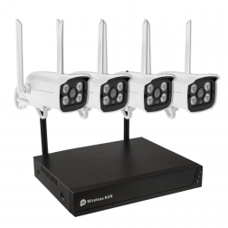 Bezdrátový WiFi kamerový set Secutek SHT-TK4042 - 4x 2MP kamera, NVR
