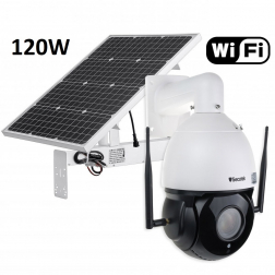 PTZ IP-Kamera Secutek SBS-SD59-30X mit Solarladung 120W / 60A