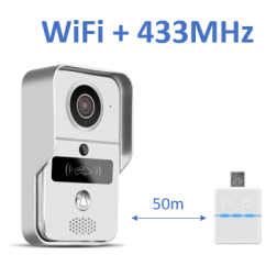 BAZAR - WiFi IP videozvonek Secutek DBV02P s RFID čtečkou + 433MHz zvonek