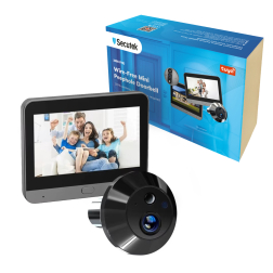 Spioncino Digitale WiFi 2.4 Pollici - Telecamera Porta Con Visione 90° E Memoria Integrata
