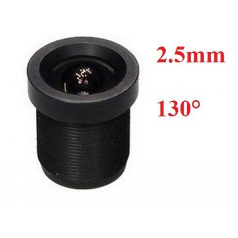 2,5mm Objektiv M12x0,5 - 130° 