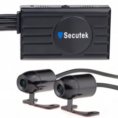 Full HD kamerový systém Secutek X2 do auta či motocyklu - 2 kamery, LCD monitor