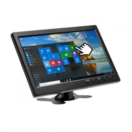 A 10.1 colos HD LCD monitor dönthető állványon 