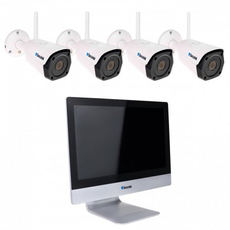 WiFi kamerarendszer Secutek SLG-WIFI3604M4FK500 - 4x 5MP kamera, 12