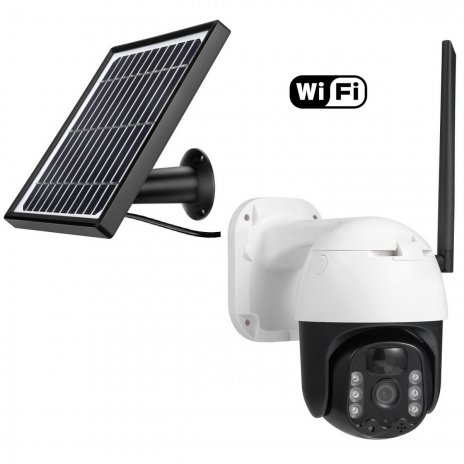 Cameră IP WiFi PTZ cu baterie solară Secutek SBS-QSD05W 