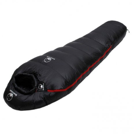 BS-01 Cel mai ieftin sac de dormit cu pene de 400g pene / 0° comfort - Negru 