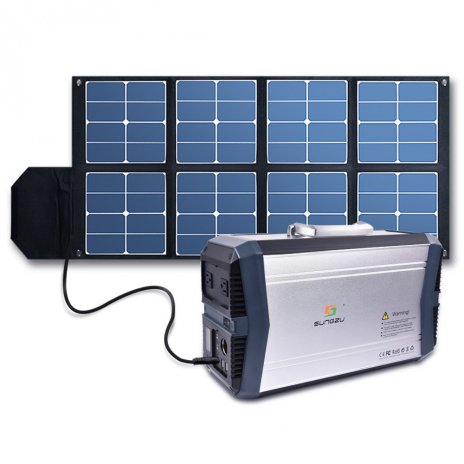 Външен комплект батерия и соларен панел 500W/100W 