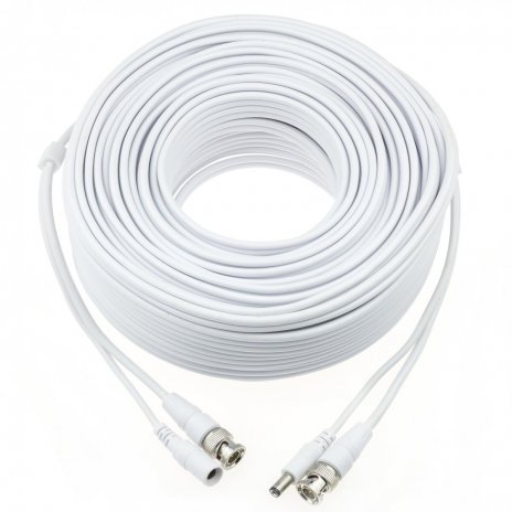 20m kabel pro bezpečnostní kamery (bílý) 