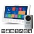 Videotelefon Veria 7076B+229, 110°, DVR funkce, 7" LCD, noční vidění