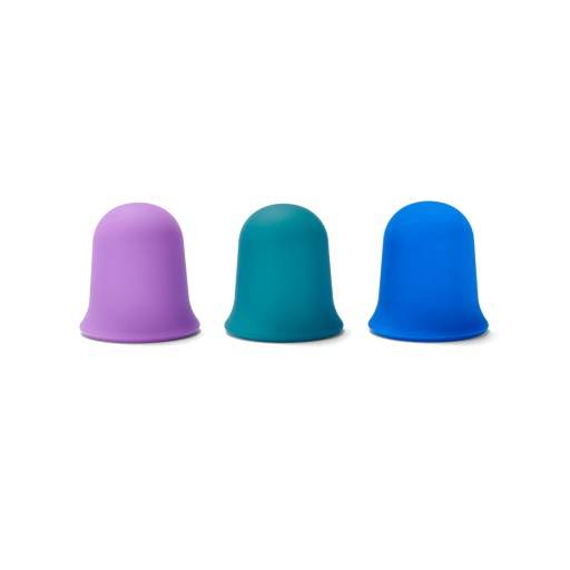 Silikónové masážne banky, Soft Touch Pro, sada 3 kusov, priemer 5 cm