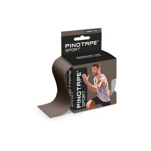 PINOTAPE® Sport, korekčná páska, tmavosivá, 5 cm x 5 m