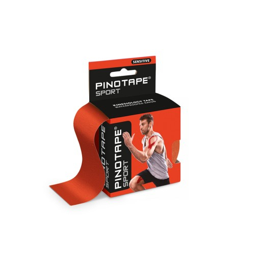 PINOTAPE® Sport, citlivý, svetlo červený, 5 cm x 5 m