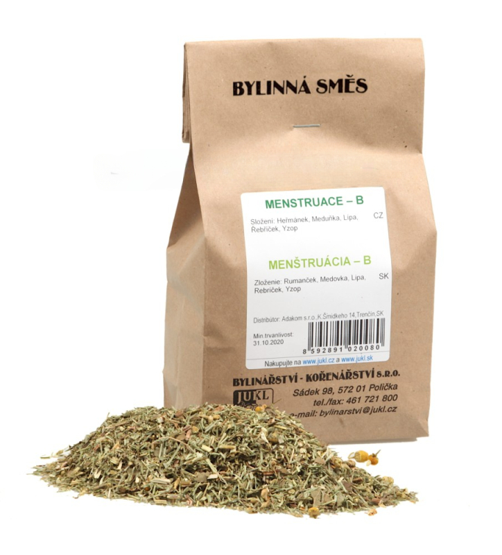 JUKL Bylinný čaj Menštruácia – B 100 g