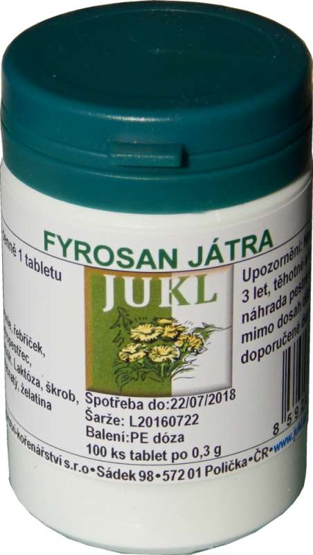 JUKL tablety Fyrosan Pečeň