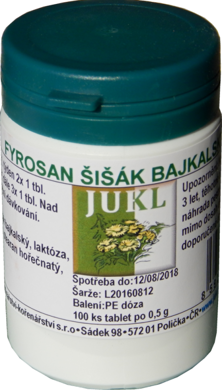 JUKL tablety Fyrosan Šišák bajkalský