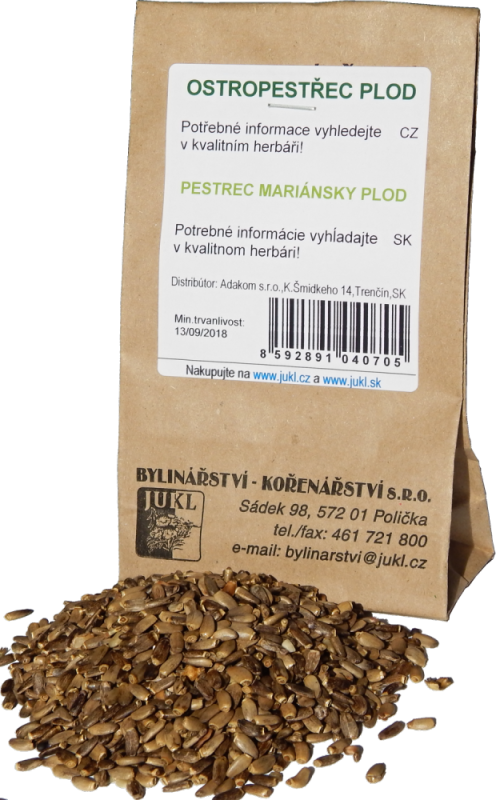 JUKL Pestrec mariánsky plod 50 g