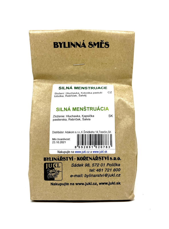 JUKL Bylinný čaj Silná menštruácia 100 g