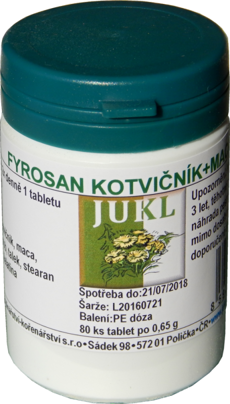 JUKL tablety Fyrosan Kotvičník + Maca