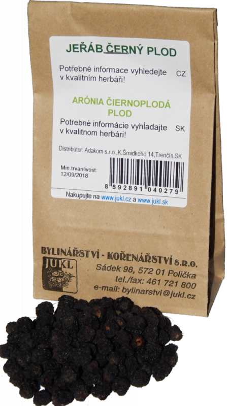 JUKL Jarabina čierna-Arónia plod 30 g