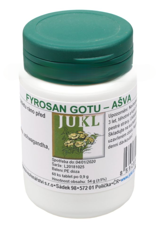 JUKL tablety Fyrosan Gotu-Ašvaganda