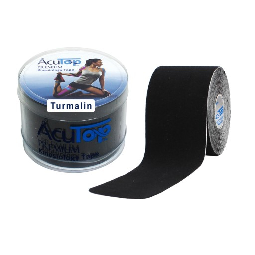 AcuTop Premium tejp s turmalínom, čierny, 5 cm x 5 m