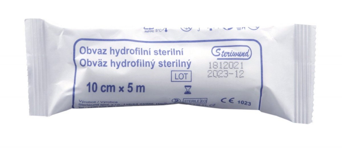 Pansament hidrofilic steril 10 cm x 5 m