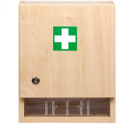Szafka medyczna wisząca drewniana, bez wyposażenia 40x31x17 cm