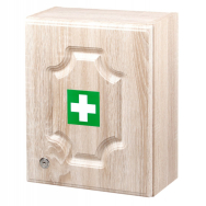 Nástěnná lékárnička dřevěná (10 osob)