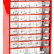 Box na náradie MAXI - 45XA, 2XB, 1XC - červený