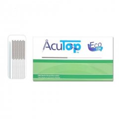 AcuTop akupunkturní jehly, typ Eco 10K, 0,20 x 15 mm, 1000 kusů