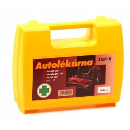 ŠTĚPAŘ Autolékárnička velikost I. – kufřík žlutý