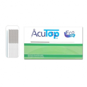 AcuTop akupunkturní jehly, typ Eco 10K, 0,20 x 15 mm, 1000 kusů