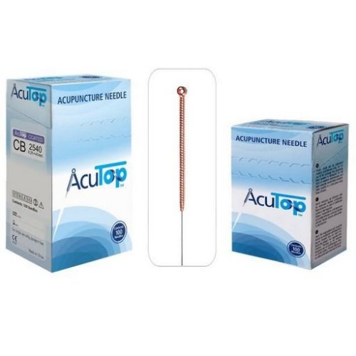 AcuTop akupunkturní jehly, typ CB, 0,25 x 30 mm, 100 kusů 