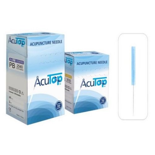 AcuTop akupunkturní jehly, typ PB, 0,20 x 15 mm, 100 kusů 
