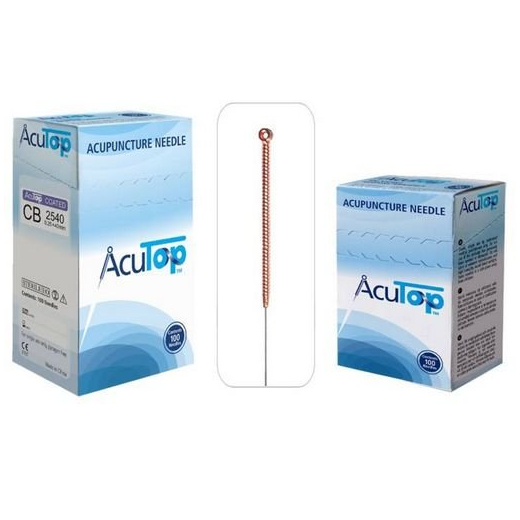 AcuTop akupunktúrne ihly, typ CB, 0,30 x 30 mm, 100 kusov 