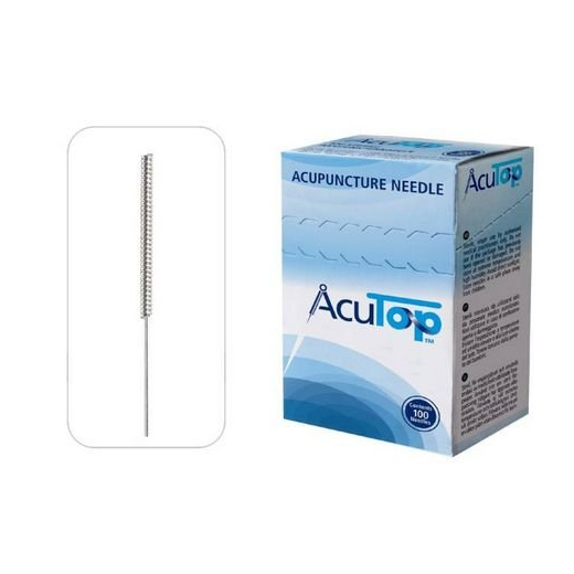 AcuTop akupunkturní jehly, typ KB, 0,25 x 30 mm, 100 kusů 