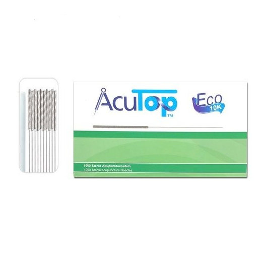 AcuTop ace de acupunctură, tip Eco 10K, 0,20 x 15 mm, 1000 bucăți 