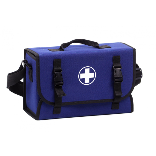 Medicinska torba sa kompletom prve pomoći za 10 osoba, plava 