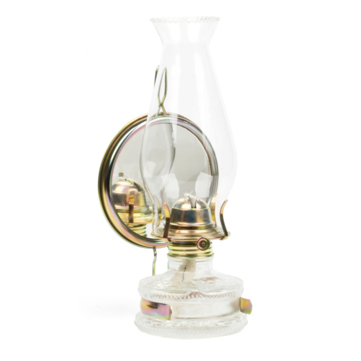 Lampă cu kerosen din sticlă cu oglindă 32 cm 