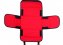 Lékárnička brašna první pomoci červená prázdná, 270x170x100mmm