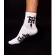 Pánské ponožky Tattoomania bílá a černá