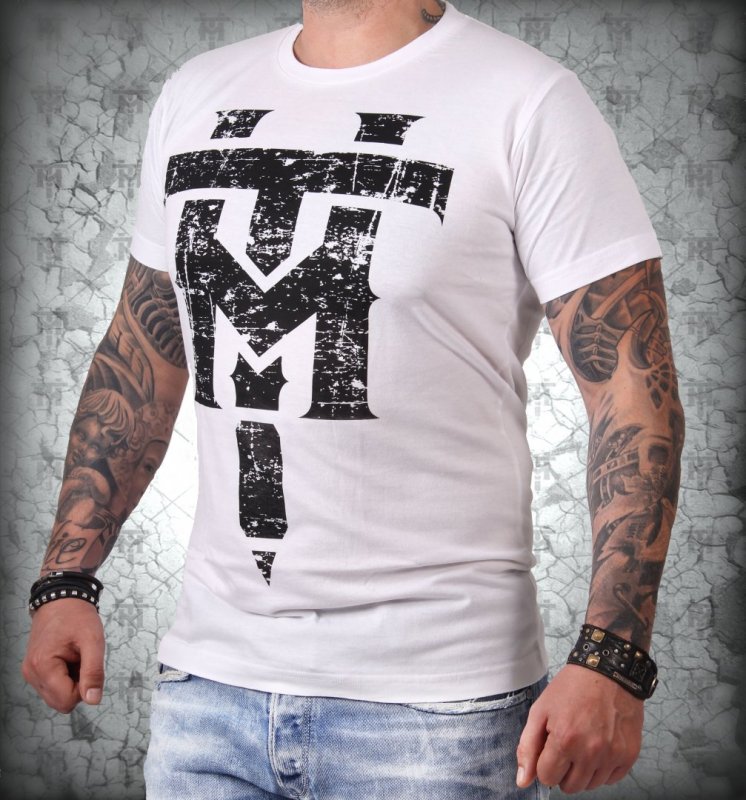 Tattoo triko motiv TM bílé.